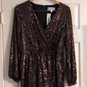 The Drop Women's Sequin Dress - Black